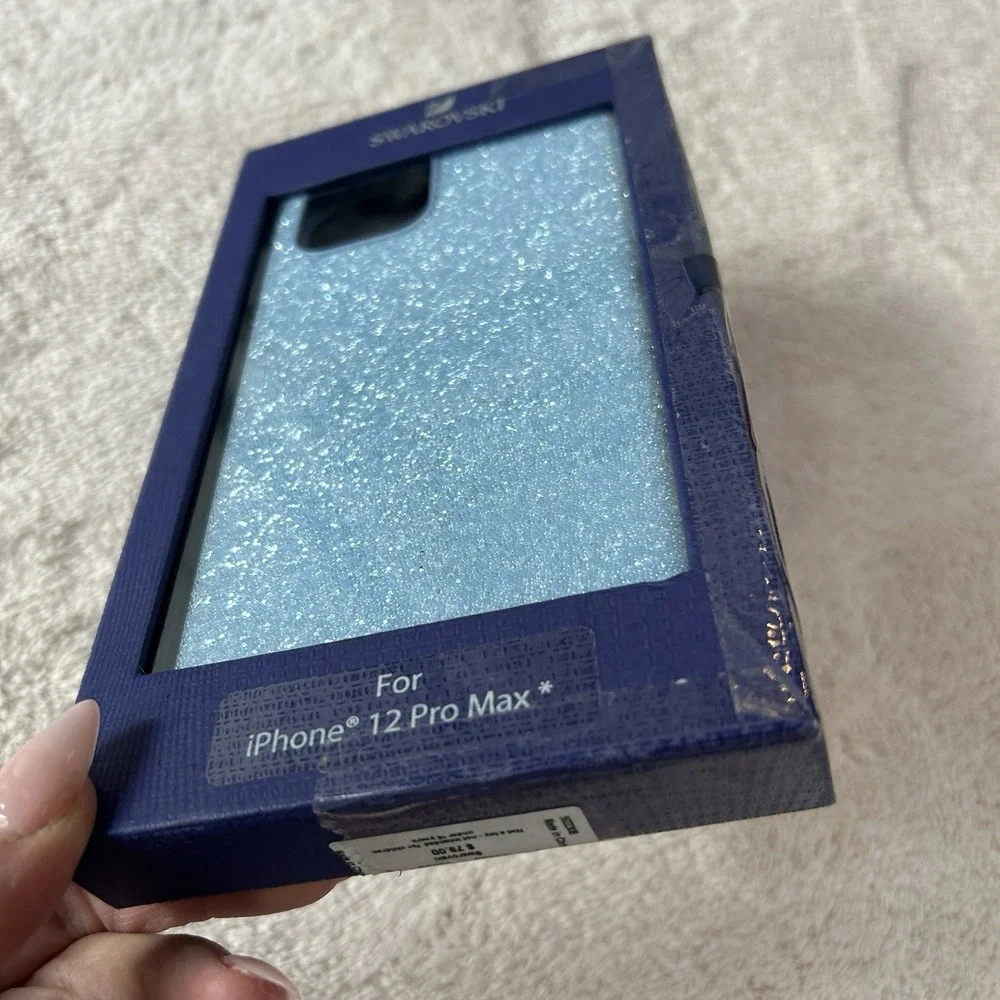 Swarovski Smartphone‎ Case Glam Rock iPhone 12 Pro Max Crystals Blue 5616362
